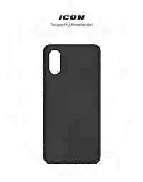 Чехол ArmorStandart ICON для Samsung A02 (A022) Black (ARM58228) - мініатюра 3