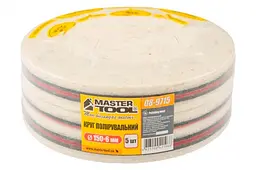 Набір полірувальних кругів повстяних на липучці MasterTool 150 x 6 мм м'який в упаковці 5шт - мініатюра 6