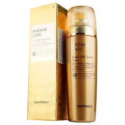 Тонер для обличчя Tony Moly Intense Care Gold 24K Snail Toner, з муцином равлика та золотом, 140 мл - мініатюра 3