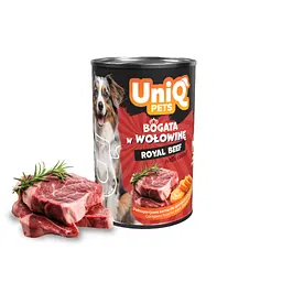 Консерви для собак UNIQ PETS DOG WET FOOD ROYAL BEEF з яловичиною, 375 г