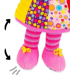 М'яка іграшка підвіска Lamaze Лялька Емілі з брязкальцем L27026 - мініатюра 3