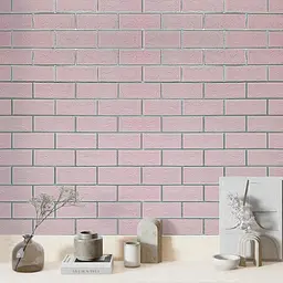 Панель стінова Sticker Wall 700х700х5мм Рожева цегла зі сріблом SW-00001501 - мініатюра 7