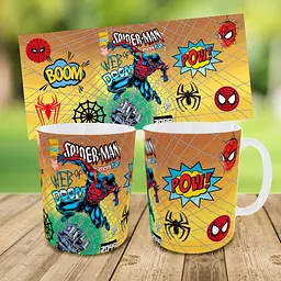 Подарунковий набір: Сумка-бананка + Кружка Людина павук "Spiderman" Спайдермен дитячий, для хлопчика (00261) - мініатюра 3