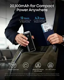 Зовнішній акумулятор Anker Prime 20000mAh 220W (A110BH11) чорний - мініатюра 4