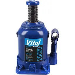 Домкрат гідравлічний телескопічний Vitol 20т 185-350 мм 9.2 кг в коробці (DB-20002H / JX0111) - мініатюра 2