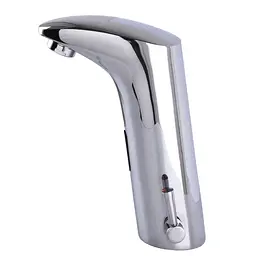 Змішувач сенсорний для умивальника Hotec 19.114 DC/AC Hot/Cold Хром - мініатюра 2