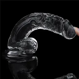 Фалоімітатор - Flawless Clear Dildo 7.5" Clear - мініатюра 6