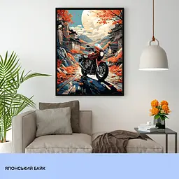 Набір для розпису по номерах "Японський байк" 40*50 см, IDEA2-GX47443, ТМ "99IDEAS" - мініатюра 3