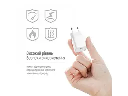 Мережевий зарядний пристрій ColorWay GaN Mini 25 W 1xUSB-C Fast Charging White (CW-CHS052PD-WT) - мініатюра 6