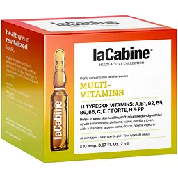 Высококонцентрированные мультивитаминные ампулы для лица La Cabine Multivitamins 10х2 мл 