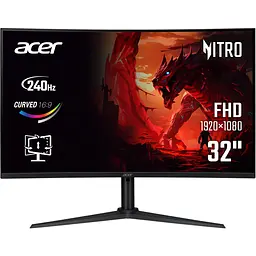 Монітор Acer 31.5" XZ320QW0bmiiphx (UM.JX0EE.005) Black teh0022250