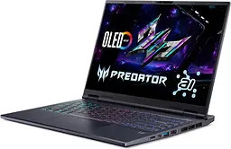 Acer Ноутбук Predator Helios Neo 14 PHN14-71 14.5" 2.8K OLED, Intel U9-285H, 32GB, F1TB, NVD5070-8, Lin, чорний - мініатюра 3