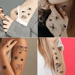 Набір дитячих тимчасових тату "Halloween black" tatto-halloween-black-set-30 - мініатюра 7