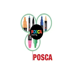 Художній маркер UNI Posca Black 0.9-1.3 мм (PC-3M.Black) - мініатюра 2