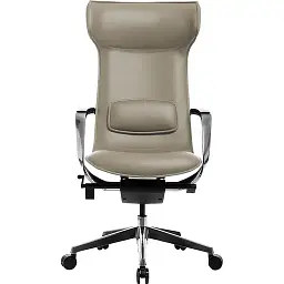 Офісне крісло GT Racer X-003F Leather, темно-бежеве (X-003F LEATHER Dark Beige) - мініатюра 2