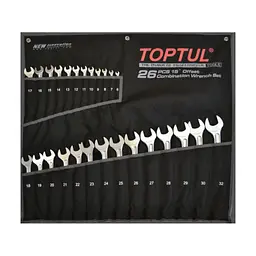 Ключ Toptul ключів комбінованих 26 шт 6-32 мм Hi-Performance (GPAX2601)