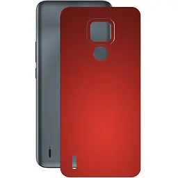 Защитная пленка StatusSKIN для Motorola Moto E7 Корпус Винил красная матовая