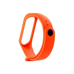 Силіконовий ремешок для фітнес браслета XiaomiXiaomi Smart Band 5 6 7 Orange Помаранчевий