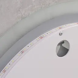 Дзеркало Mixxus Plain MC10-80 (LED Touch, годинник, антизапотівання, димер, регулювання яскравості) MI6932 - мініатюра 10