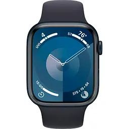 Смарт-годинник Apple Watch Series 9 GPS 45mm Midnight Aluminum Case with Midnight Sport Band S/M [MR993] [92658] - мініатюра 2