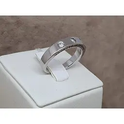 Срібне кільце TOP Silver з фіанітами. 9510160Б 18 - мініатюра 4