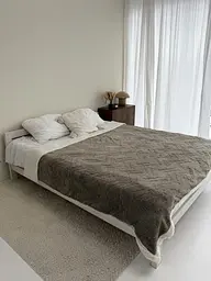 Плед Dushka на еко-овчині Home 21617 200х230 см коричневий - мініатюра 3