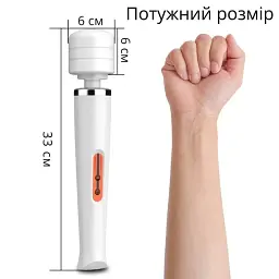 Вібратор I’MCUM PowerWand Білий (IM-ZDB368) - мініатюра 3