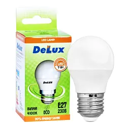 Лампочка Delux BL50N 7 Вт 4100K 220В E27 (90023550) - мініатюра 3