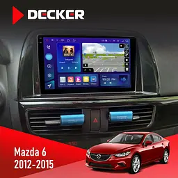 Штатна магнітола Mazda 6 2012-2015 Decker D9-009 4x64, DSP, 4G, 2k Decker (НФ-00008294)