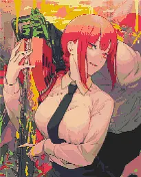 Алмазна мозаїка Людина-бензопила Макіма Chainsaw Man Makima 40х50 см DM CM M