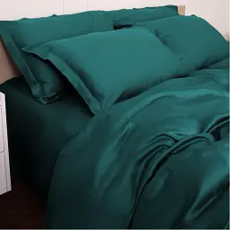 Наволочка MirSon Tencel №07 Emerald 60х60 см смарагдова (2200009371073) - мініатюра 7