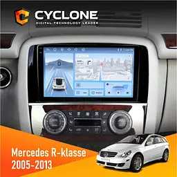Штатна магнітола Mercedes-Benz R-Class (W251) 2005-2013 Cyclone C9-012 4x64 DSP 4G Cyclone (НФ-00007339)