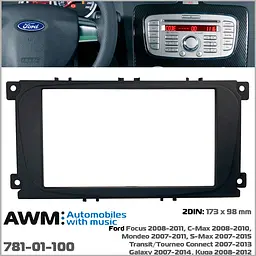 Перехідна рамка Ford Focus, Mondeo, S-Max, C-Max, Galaxy, Kuga AWM 781-01-100 - мініатюра 5
