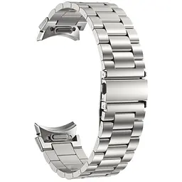 Ремінець сталевий класичний для BeWatch Samsung Galaxy Watch 4 5 6 Сріблястий (1120405) - мініатюра 2