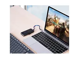 Мультипортовий адаптер Vention 5 in 1 Type-C-USB-PD 4USB 3.0 0.15m Black (TFDHB) - мініатюра 4