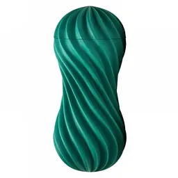 Мастурбатор Tenga FLEX Fizzy Green з ефектом скручування, 17.6х7.35 см (зелений)