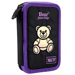 Пенал шкільний Yes подвійний Bear Sweet Hugs HP-01 - мініатюра 2