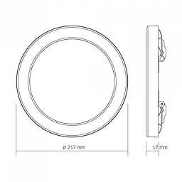 LED світильник круглий VIDEX DL6R 18W 3000K-4000K-6500K White - мініатюра 6