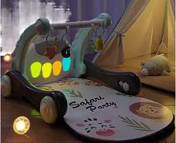 Ходунки з килимком для малюків Baby Steps з музичним центром, бізабордом, піаніно та Bluetooth підключенням + пульт ДК - мініатюра 4