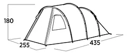 Намет чотиримісний Easy Camp Hidra 4 (120490) - мініатюра 6