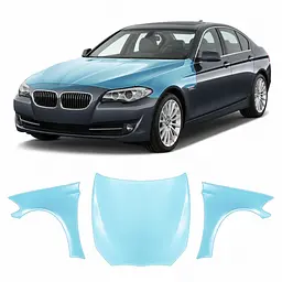 Антигравійна захисна бронеплівка за лекалами для BMW 5 Series F10 2010-2013 - капот і передні крила