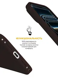 Силиконовый чехол с MagSafe для Apple iPhone 17 Pro Max, ICON2 MagCase, коричневый, противоударный, панель с мягкой подкладкой, защита всего корпуса, поддержка беспроводной зарядки, совместим с защитными стеклами и пленками, ArmorStandart (ARM87084) - мініатюра 4