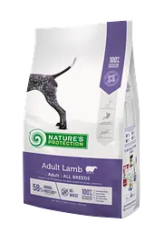 Сухий корм для дорослих собак всіх порід з ягнятиною Nature's Protection Adult Lamb All Breeds, 4 кг