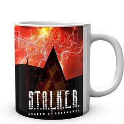 Кухоль GeekLand Сталкер S.t.a.l.k.e.r. burn house 2 ST.02.23 330 мл білий - мініатюра 3