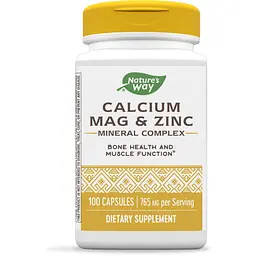 Вітаміни та мінерали Nature's Way Calcium Mag & Zinc, 100 капсул