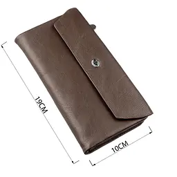 Практичний жіночий гаманець-клатч ST Leather 18841 коричневий - мініатюра 7