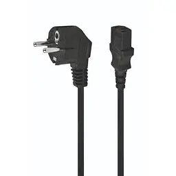 Кабель живлення від мережі PC-186, чорний, 3 м, Maxxter, CEE 7/7 - IEC C13, 3x1.5 мм² (CL-22-10)