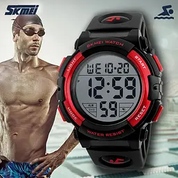 Чоловічий спортивний наручний годинник Skmei 1258 Червоний - мініатюра 8