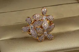 Кільце Xuping Jewelry Букет р 17 золотисте - мініатюра 2