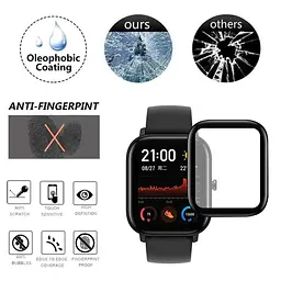 Захисна плівка Amazfeel для смартгодинника Amazfit GTS/GTS2 з рамкою 1 шт. - мініатюра 3